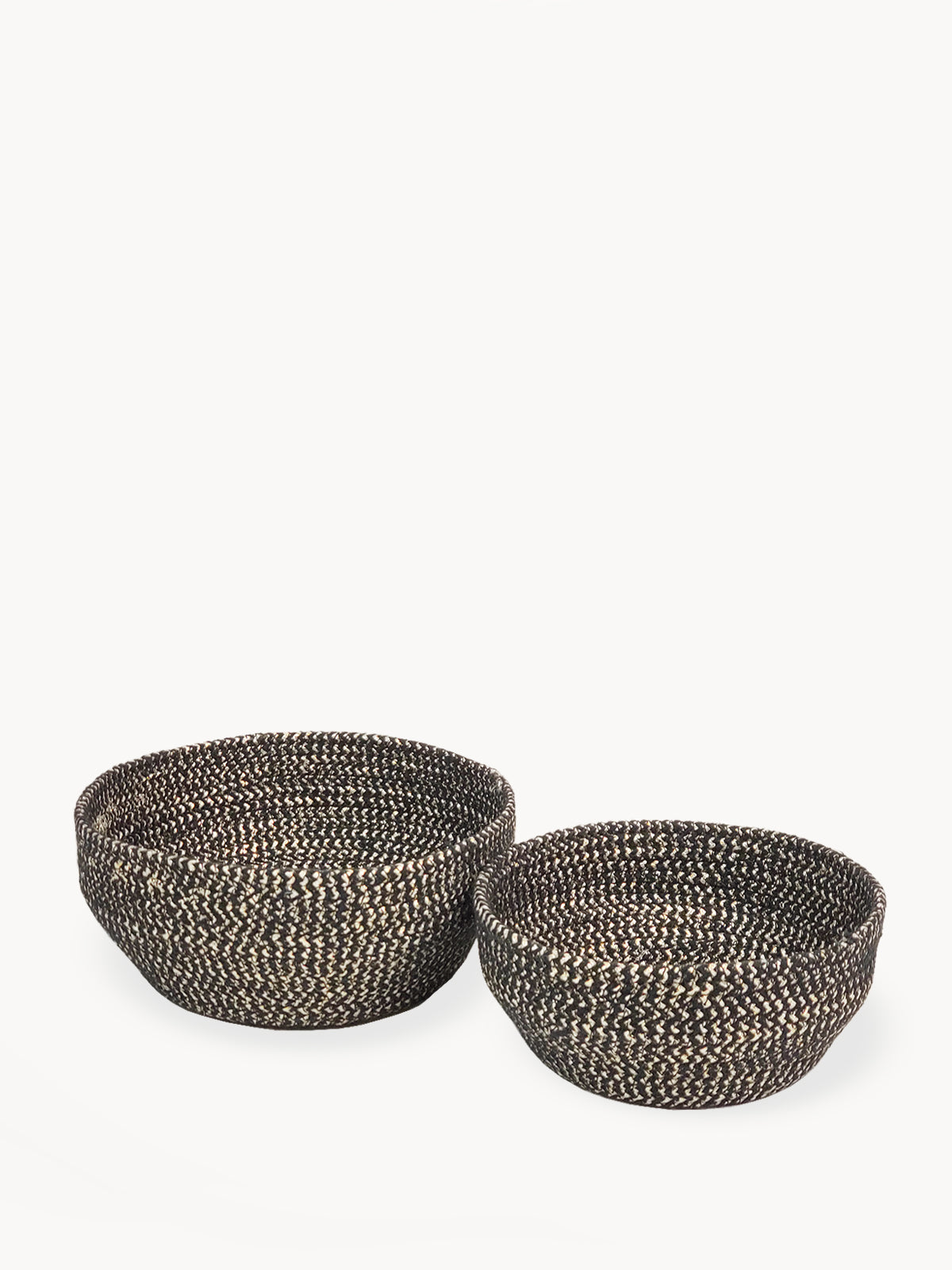 KORISSA Glitter Jute Storage Baskets (Set of 2)