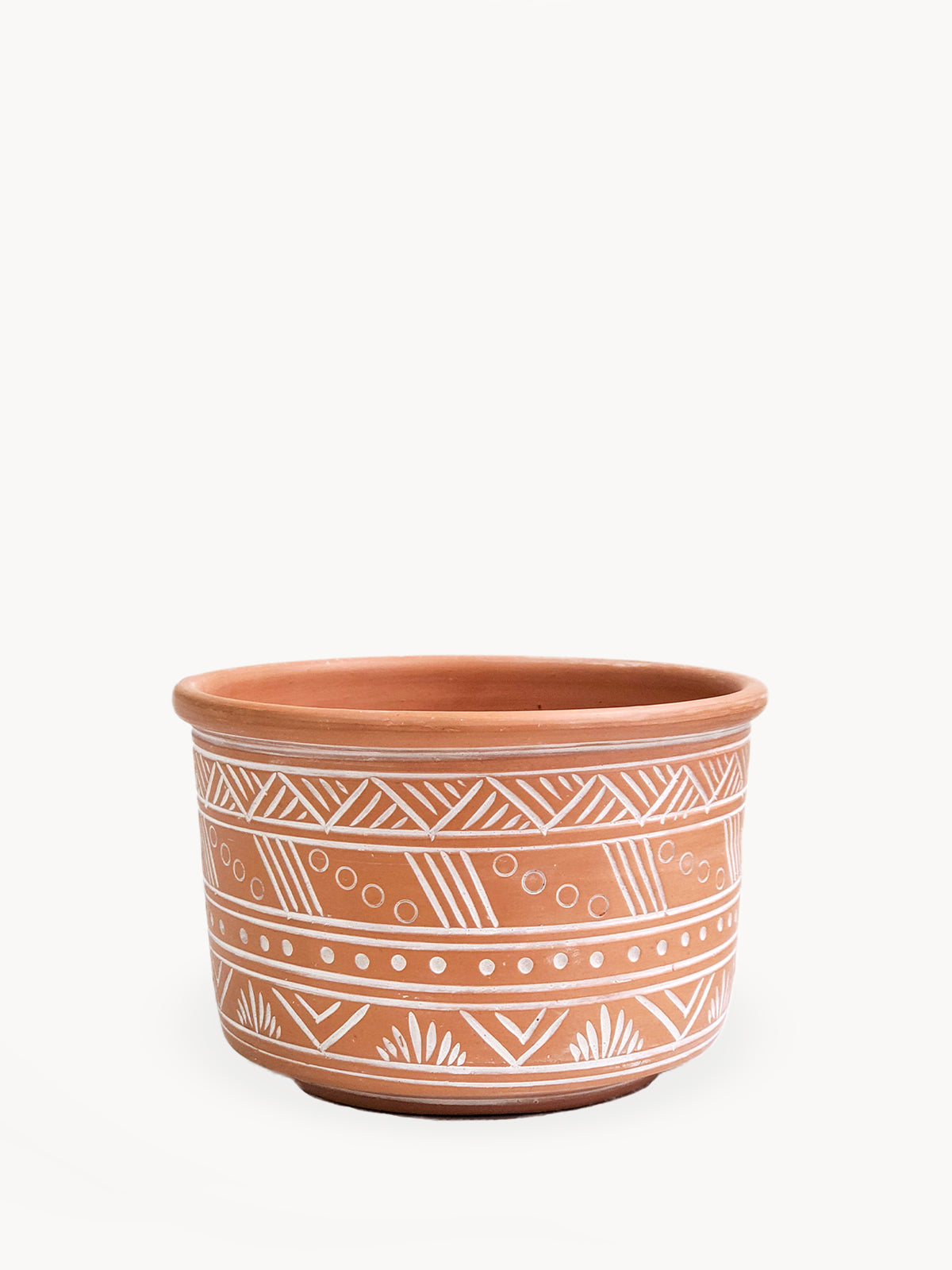 KORISSA Hand Etched Terracotta Planter