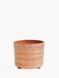 Thumbnail for Hand Etched Terracotta Pot - Small