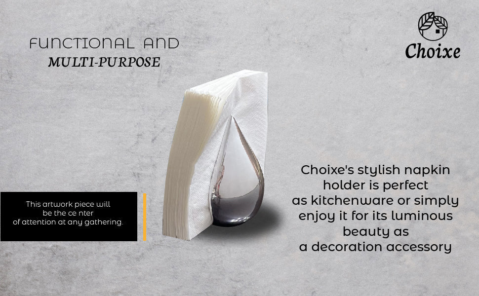 Choixe Minimalist Recycled Aluminum Napkin Holder