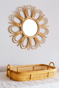 Thumbnail for Radiating Energy Natural Rattan Mirror