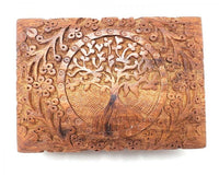 Thumbnail for Tree of Life Hand Carved Wood Box 5