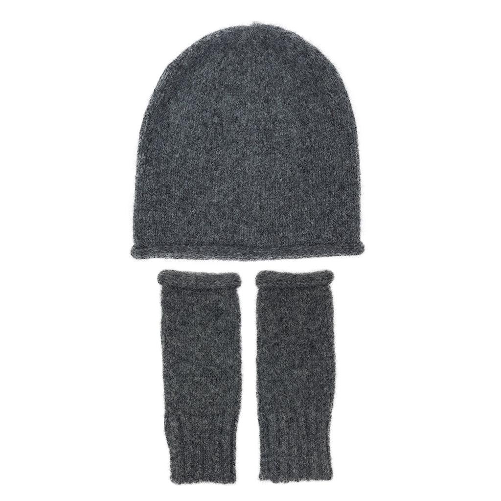 Charcoal Essential Knit Alpaca Beanie