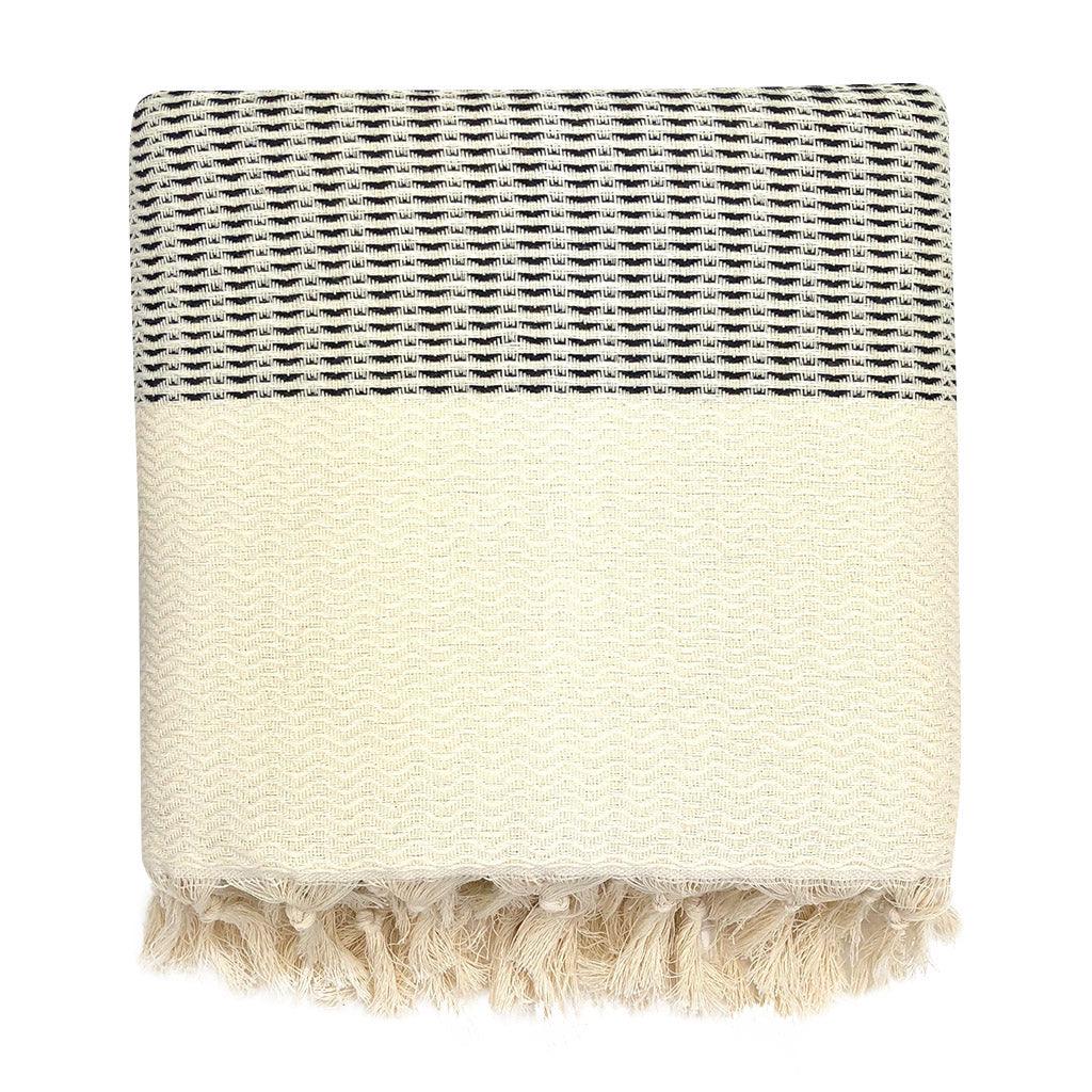 Plush Wavy Turkish Throw