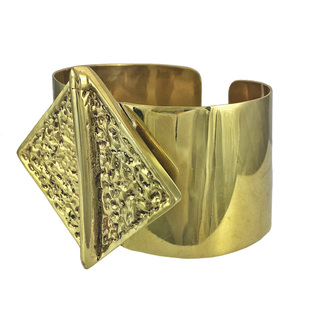 Hammered Bombshell Cuff