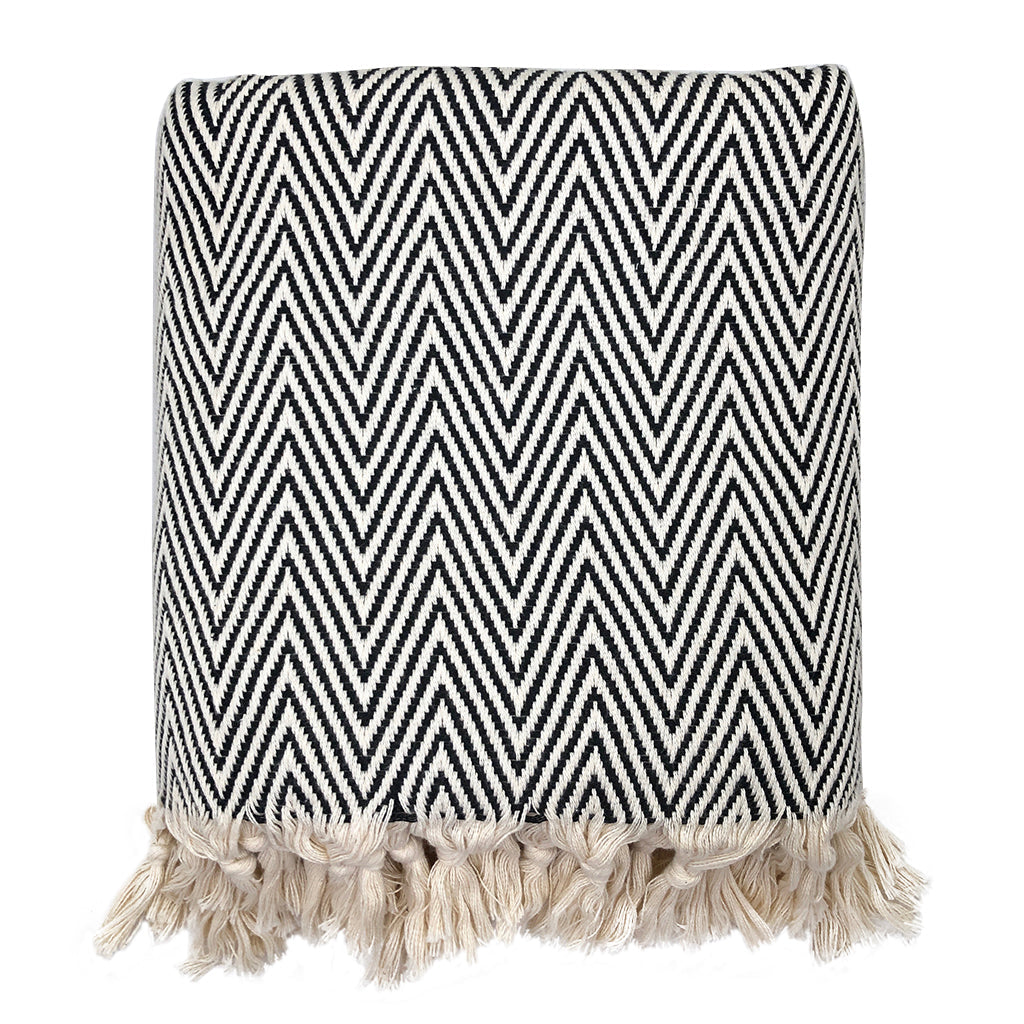 Chunky Chevron Turkish Throw