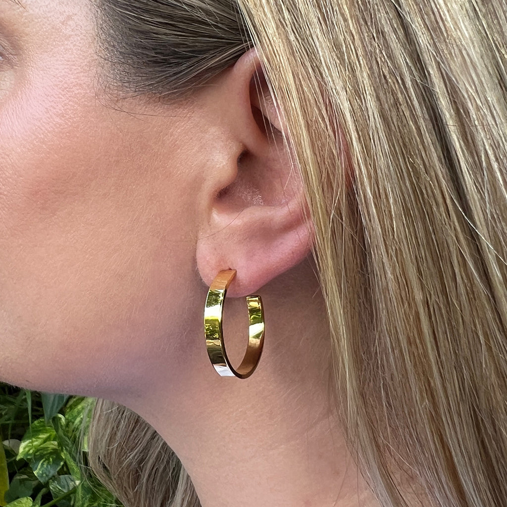 Chunky Bombshell Hoop Earrings