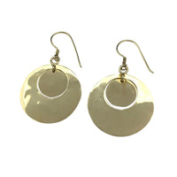 Thumbnail for Hammered Circle Bombshell Earrings