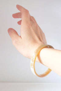 Thumbnail for Tron Buffalo Horn Minimalist Bangle Bracelet (1pc)