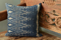 Thumbnail for Indigo Ikat Pillow Cover