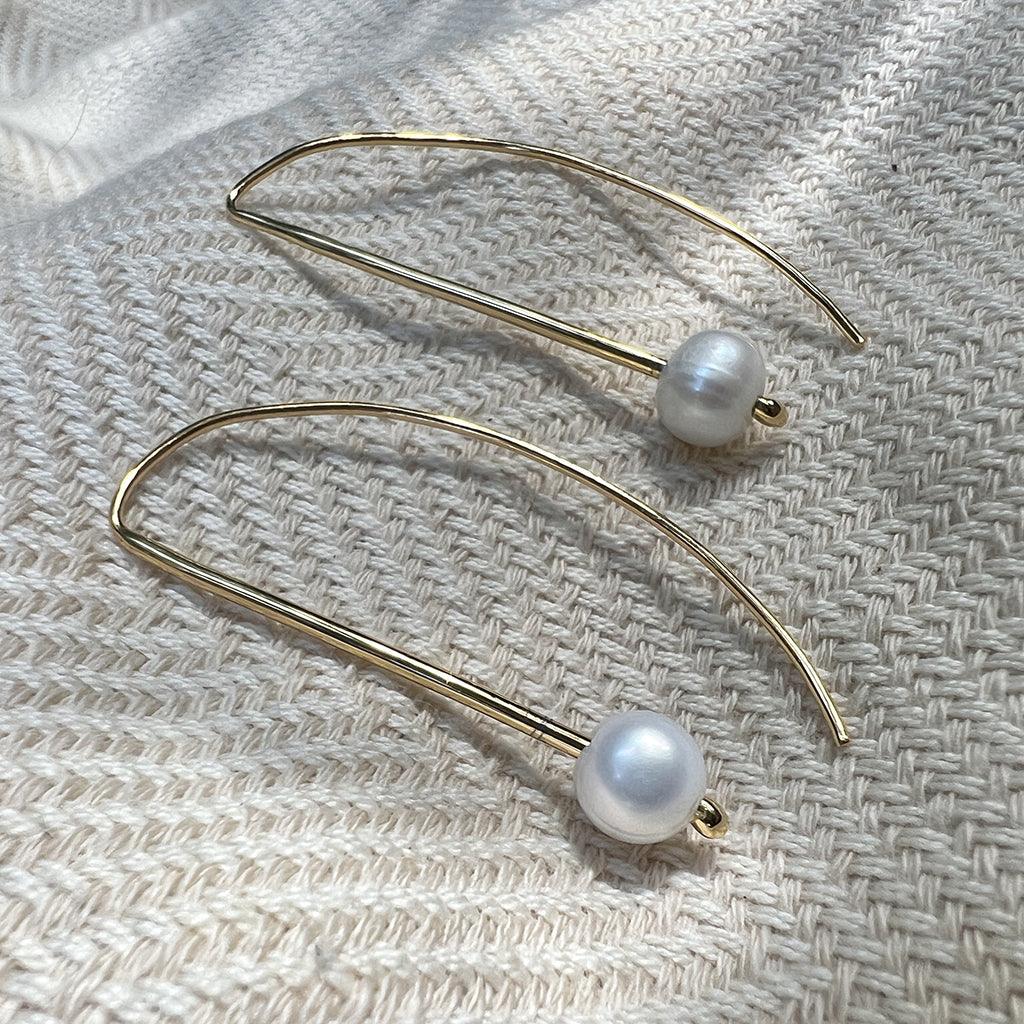 Freshwater Pearl Hook Earrings