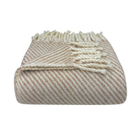 Thumbnail for Chunky Camel Stripe Alpaca Throw